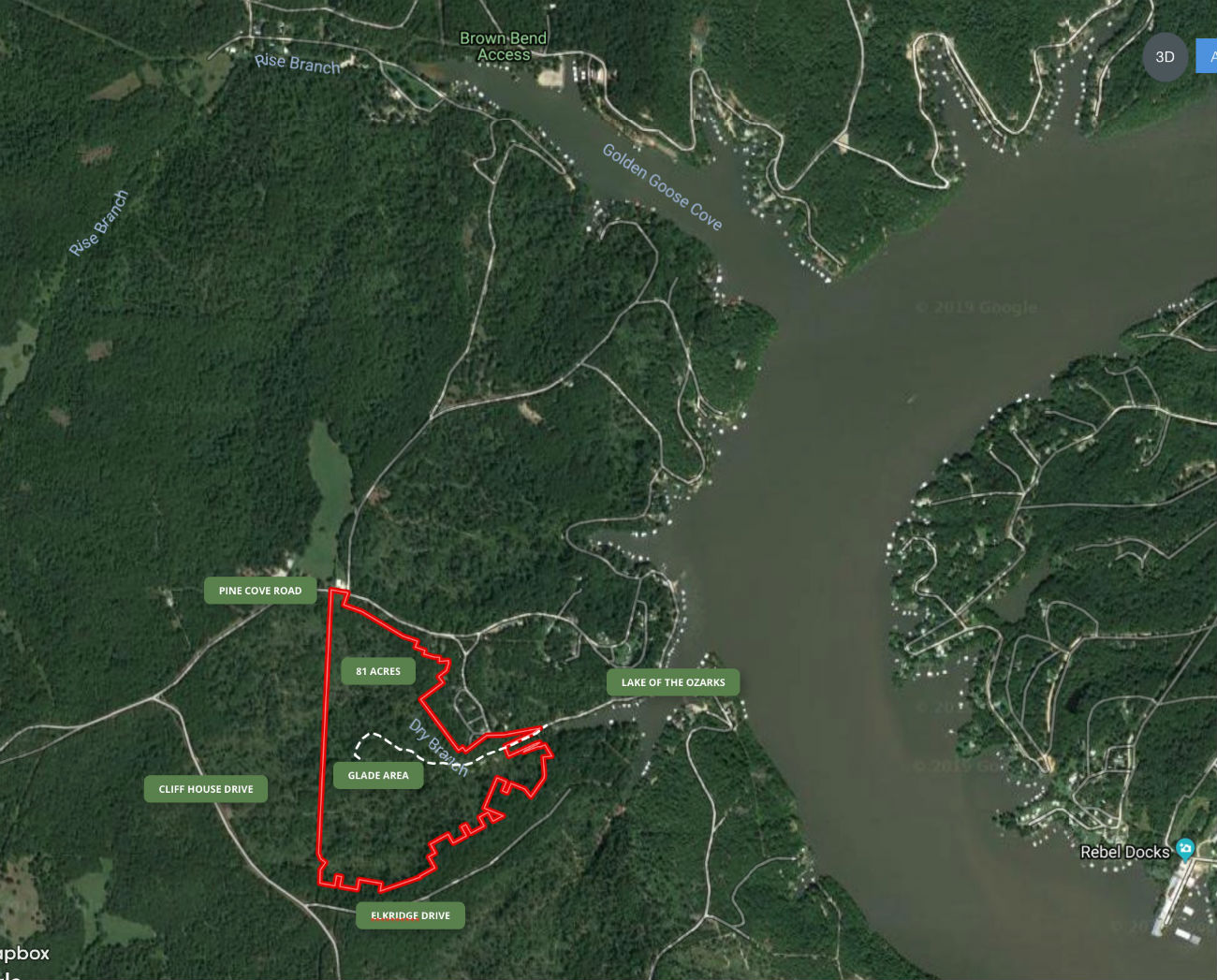 Huge 81 acres at Lake Of The Ozarks! Cove frontage, lake views & MORE